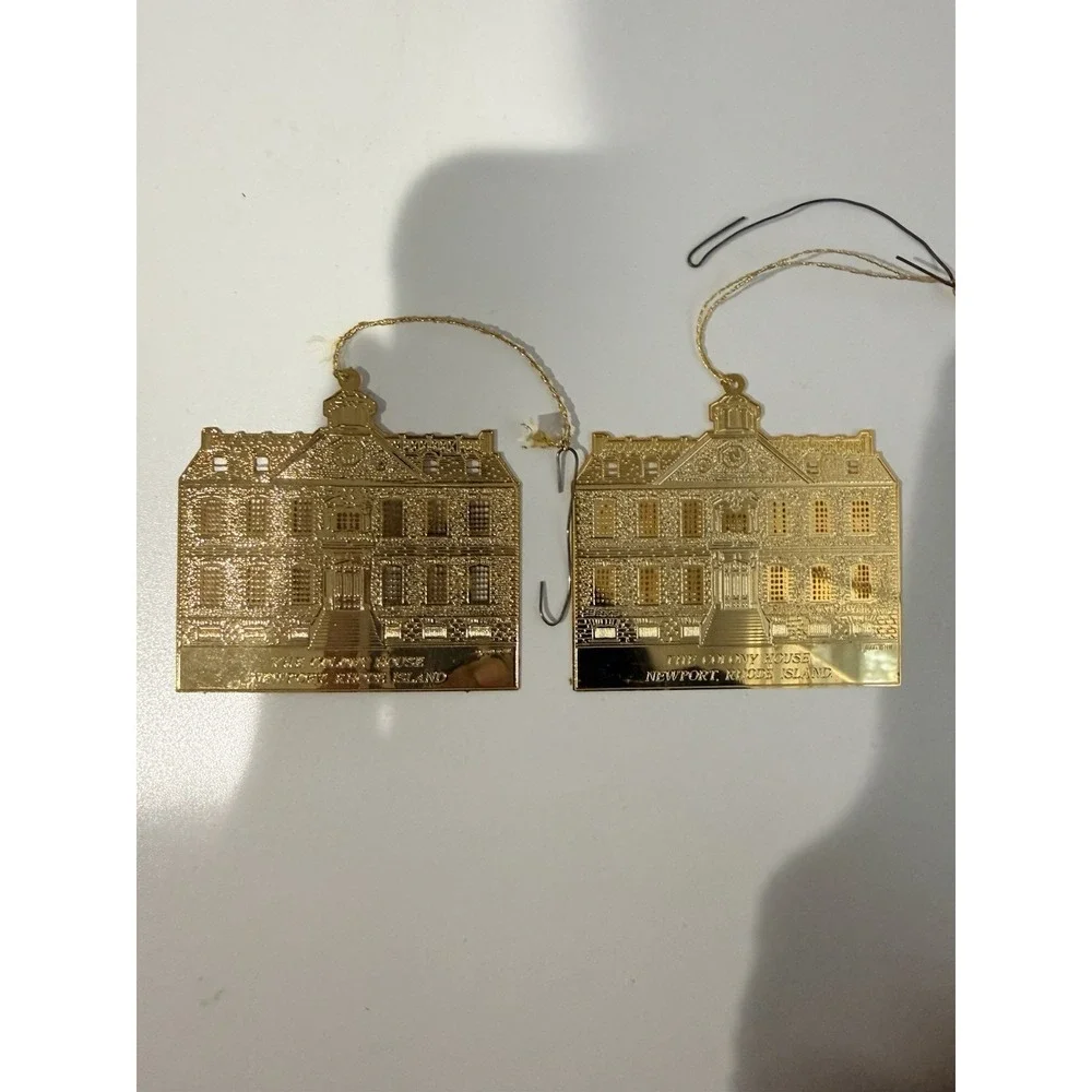 The Colony House Brass Christmas Ornament‎ Newport Rhode Island